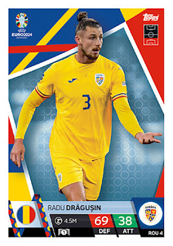 Radu Dragusin Romania Topps Match Attax EURO 2024 #ROM4